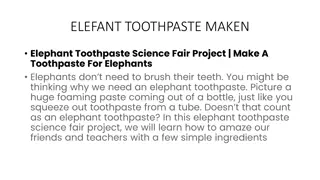 Elephant Toothpaste Science Fair Project: Create a Foaming Paste Experiment