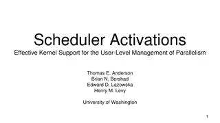 User-Level Management of Parallelism: Scheduler Activations