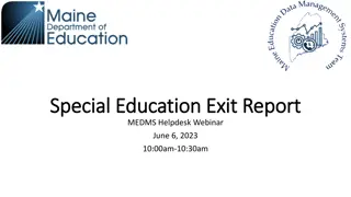 Special Education Exit Reporting Guidelines