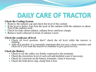 Tractor Maintenance Checklist & Materials Used in Manufacturing