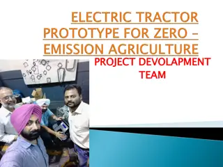 Electric Tractor Prototype for Zero Emission Agriculture Development