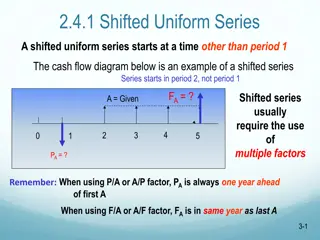 Financial Analysis of Shifted Cash Flow Series