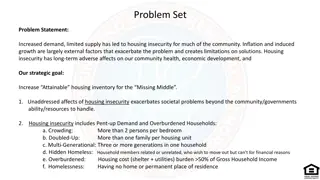 Addressing Housing Insecurity Challenges in the Community