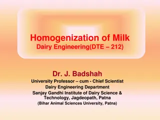 The Science of Milk Homogenization in Dairy Engineering