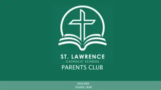 St. Lawrence Catholic School Parents' Club 2024-2025: Involvement, Fundraising, and Goals