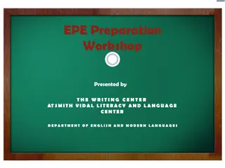 The English Proficiency Exam (EPE) at Bowie State University