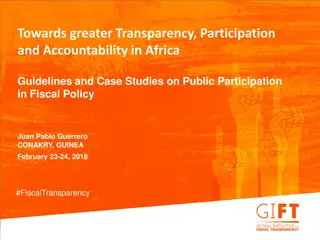 Enhancing Public Participation in Fiscal Policy: Guidelines and Case Studies