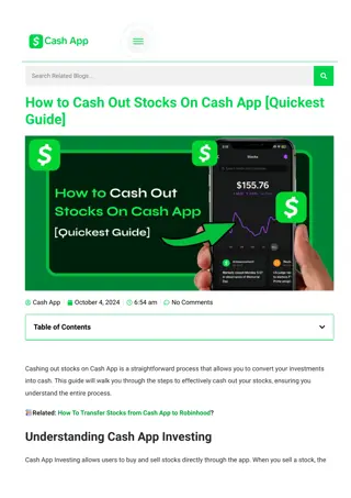 How to Cash Out Stocks On Cash App