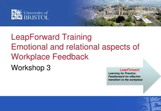 Emotional and Relational Aspects of Workplace Feedback Workshop