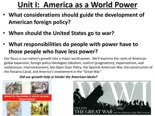 American Evolution: From Global Power to Domestic Transformation