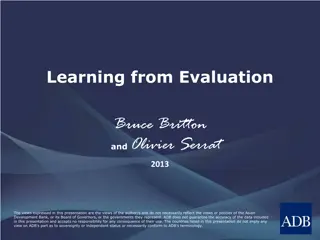 Learning from Evaluation in Asian Policy Contexts