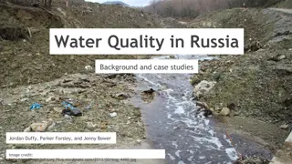 Water Quality in Russia: Challenges and Case Studies