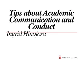 Academic Communication and Conduct Guidelines by Ingrid Hinojosa