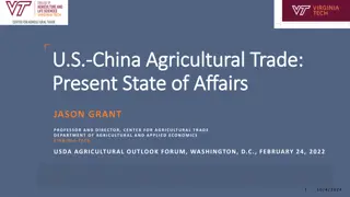 Global Agricultural Trade Trends and the Impact on U.S.-China Relations