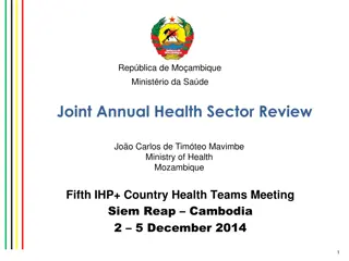 Health Sector Review and SWAp Evaluation in Mozambique