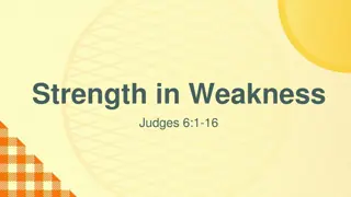 Strength in Weakness: The Story of Gideon in Judges 6:1-16