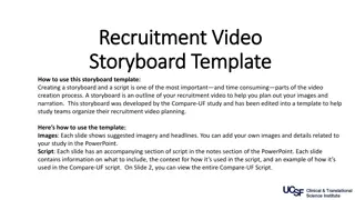 Recruitment Video Storyboard Template for Study Teams