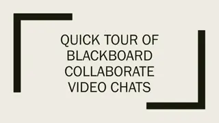 Guide to Blackboard Collaborate Video Chats