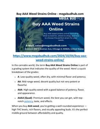 Buy AAA Weed Strains Online - megabudhub.com