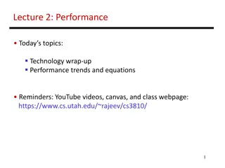 Performance Trends and Challenges in Modern Computing