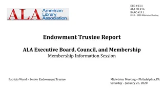 ALA Endowment Trustee Report: Midwinter Meeting Highlights