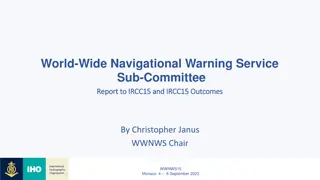 IRCC15 Outcomes Report by Christopher Janus - WWNWS15 Monaco