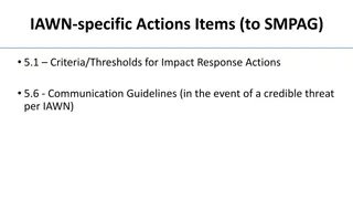 Criteria and Thresholds for Impact Response Actions by IAWN/SMPAG