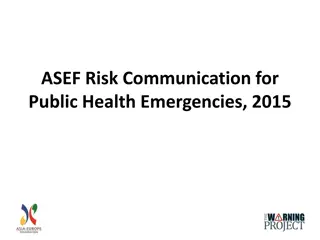 Risk Communication for Public Health Emergencies: Prioritizing Strategies