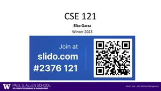 Winter 2023 Course Announcements and Reminders for CSE 121 with Elba Garza