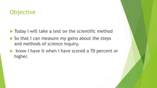 Science Inquiry Test and Activities Summary