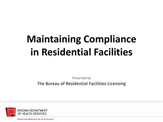 Guidelines for Compliance in Residential Facilities by Arizona Bureau