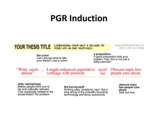 Postgraduate Research Induction and Support Information