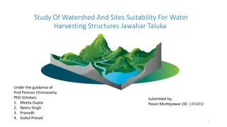 Study of Watershed and Sites Suitability for Water Harvesting in Jawhar Taluka