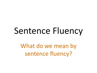 Sentence Fluency in Writing