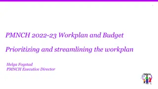 PMNCH 2022-23 Workplan and Budget Overview