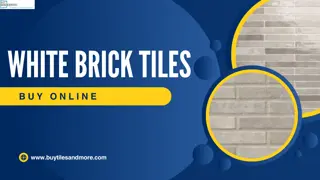 White Brick Tiles: A Fresh Take on Classic Design | California  | Buy Online