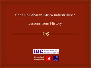 Industrialization Prospects in Sub-Saharan Africa: Lessons and Success Stories