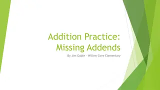 Interactive Addition Practice for Missing Addends at Willow Cove Elementary