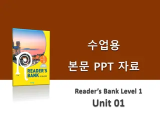 Engaging Stories from Reader's Bank Level 1 - Unit 01