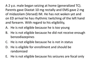 Pediatric Seizure Management Eligibility Criteria in the Emergency Department