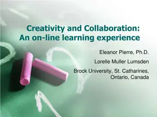 Creativity and Collaboration in Online Learning