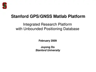 Stanford GPS/GNSS Matlab Platform Overview