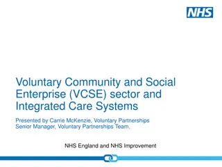 Voluntary Community and Social Enterprise Sector in Integrated Care Systems