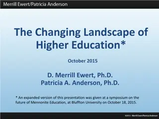 Trends in Higher Education Landscape