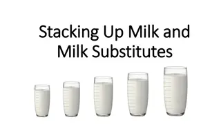 Comparing Milk and Milk Substitutes for Lactose Intolerant and Allergies