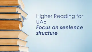 Mastering Sentence Structure: Higher Reading Focus for UAE Learners