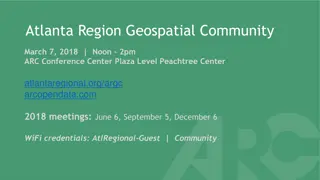 Atlanta Region Geospatial Community Meeting on March 7, 2018