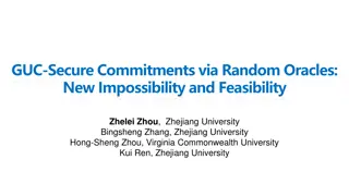 GUC-Secure Commitments via Random Oracles: New Findings