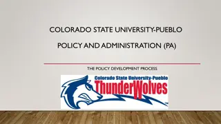 Policy Development Process at Colorado State University-Pueblo