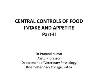 Central and Peripheral Controls of Food Intake and Appetite